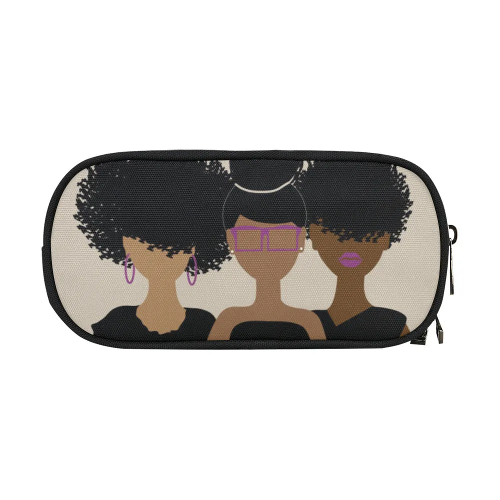 Curly Girl Trio Cosmetic/Toiletry/Pencil Bag