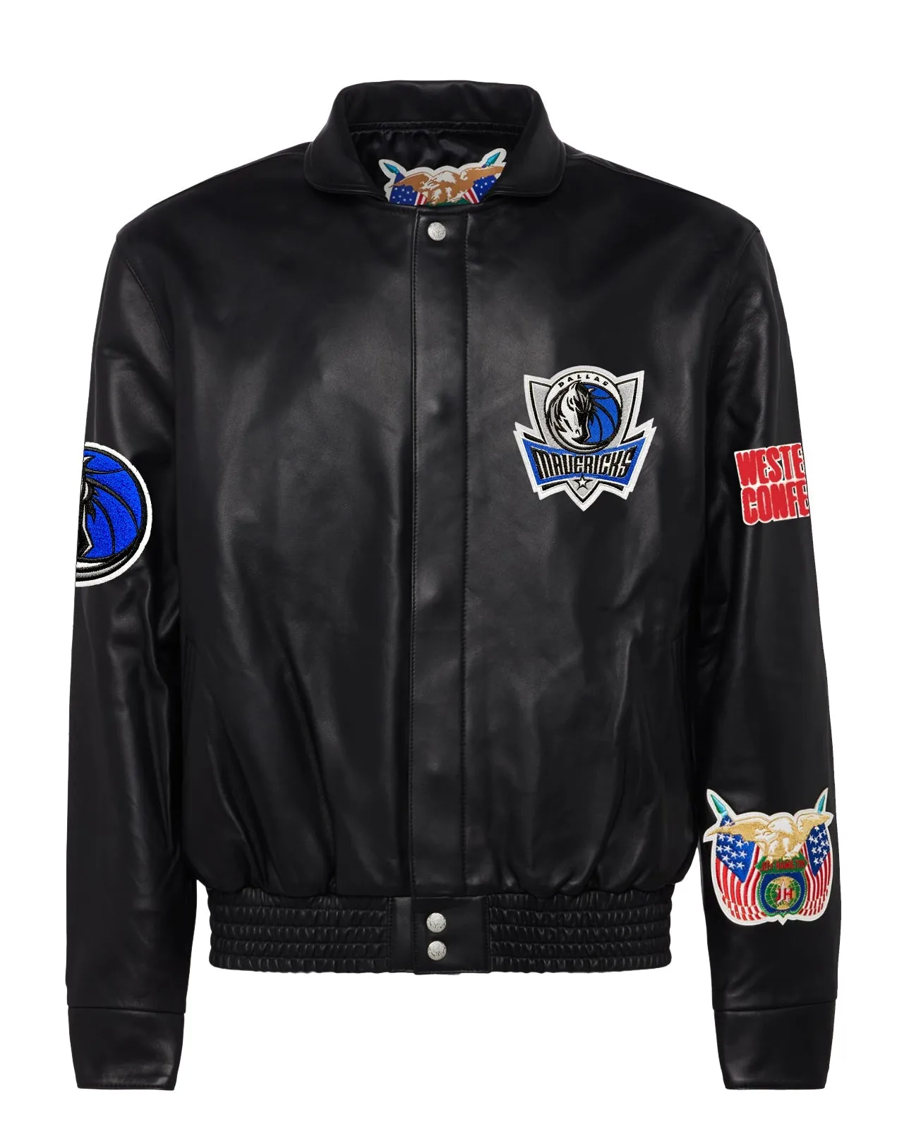 DALLAS MAVERICKS FULL LEATHER JACKET Black