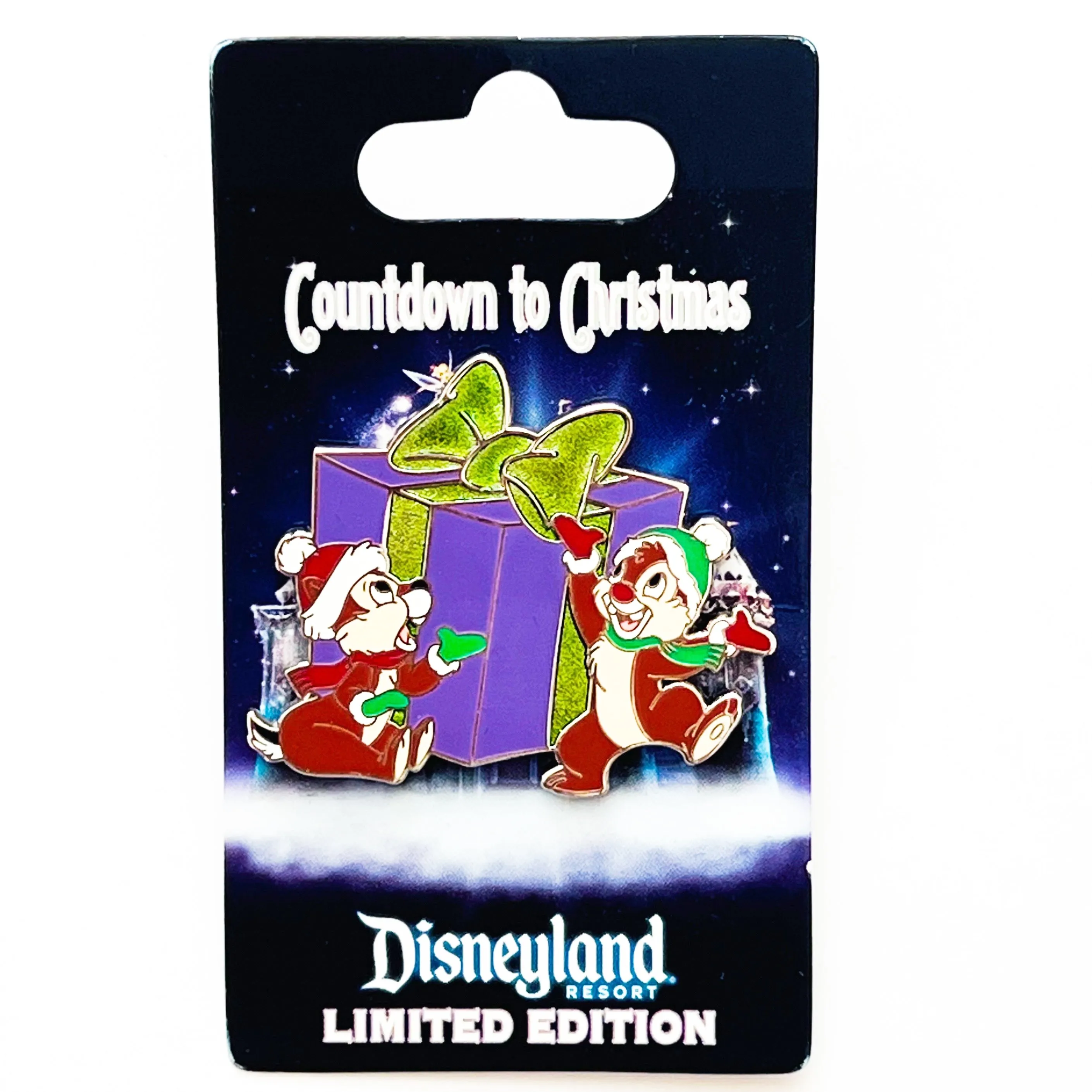 Disney Count Down To Christmas Chip n Dale Limited Edition 1000 Pin