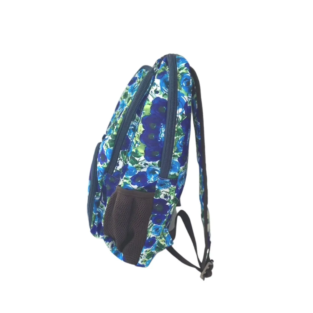 Edition Blue Floral Infusion Canvas Backpack