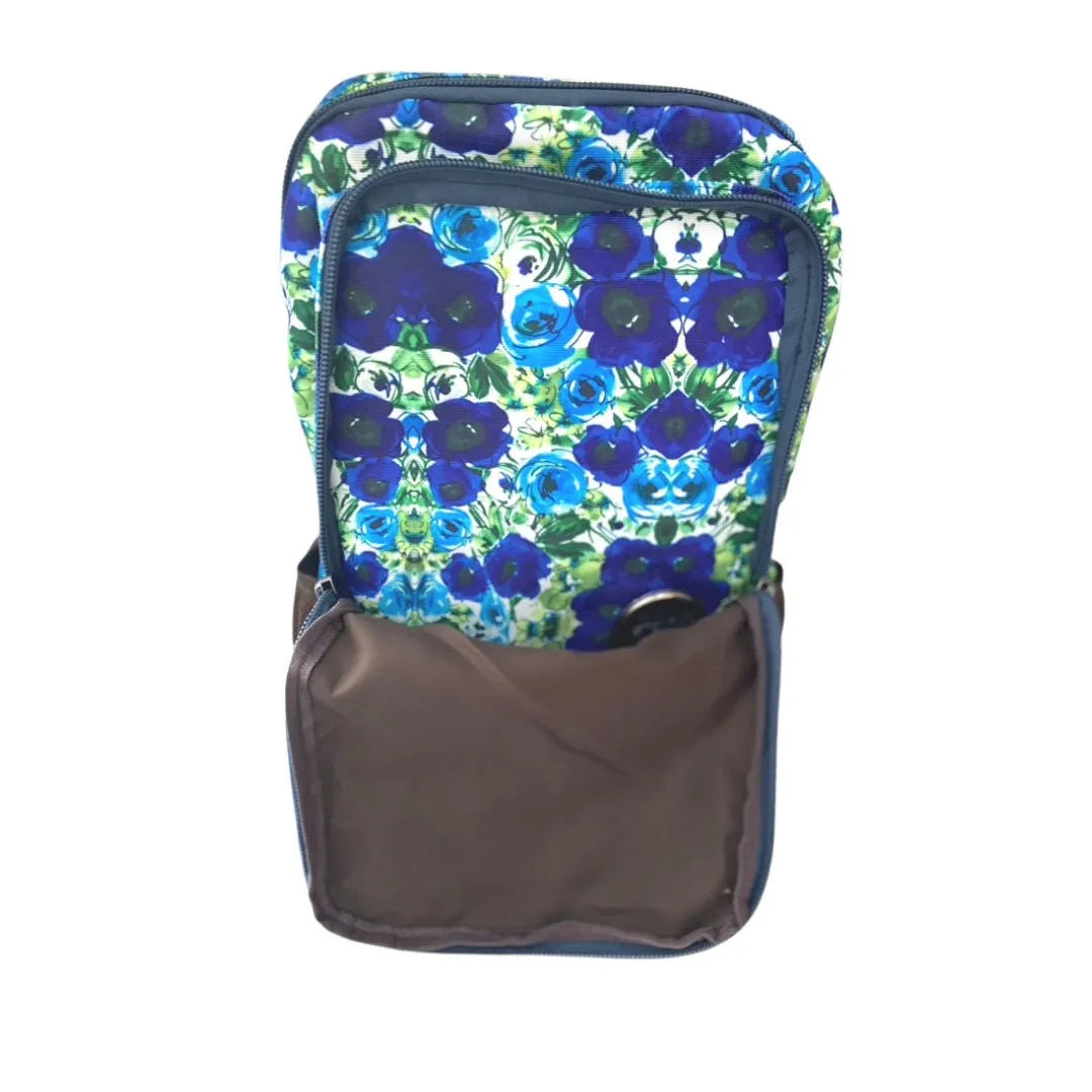 Edition Blue Floral Infusion Canvas Backpack