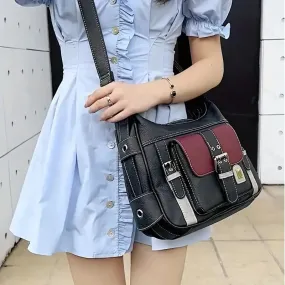 Elsa - Vintage Vegan Leather Crossbody Bag