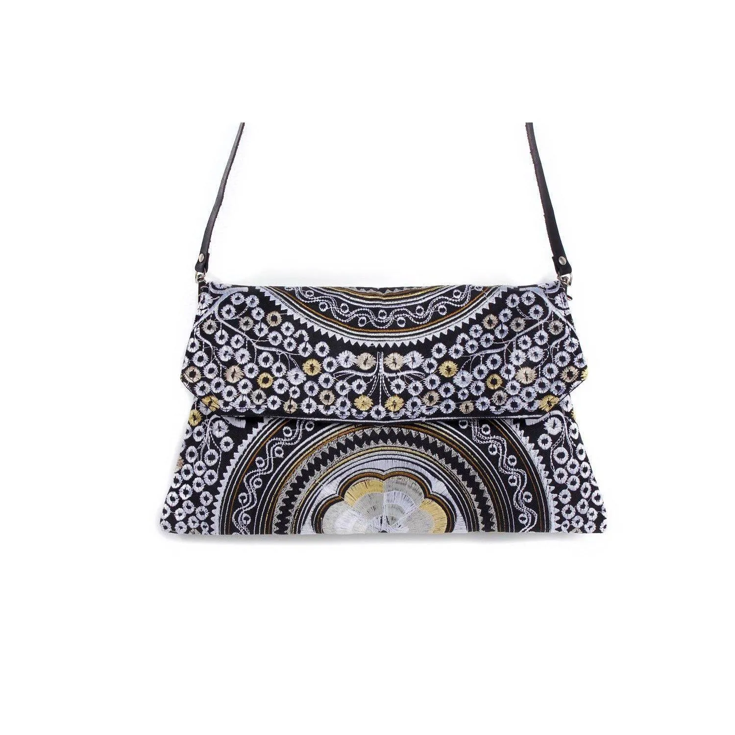 Embroidered Convertible Clutch | Crossbody Bag - Thailand