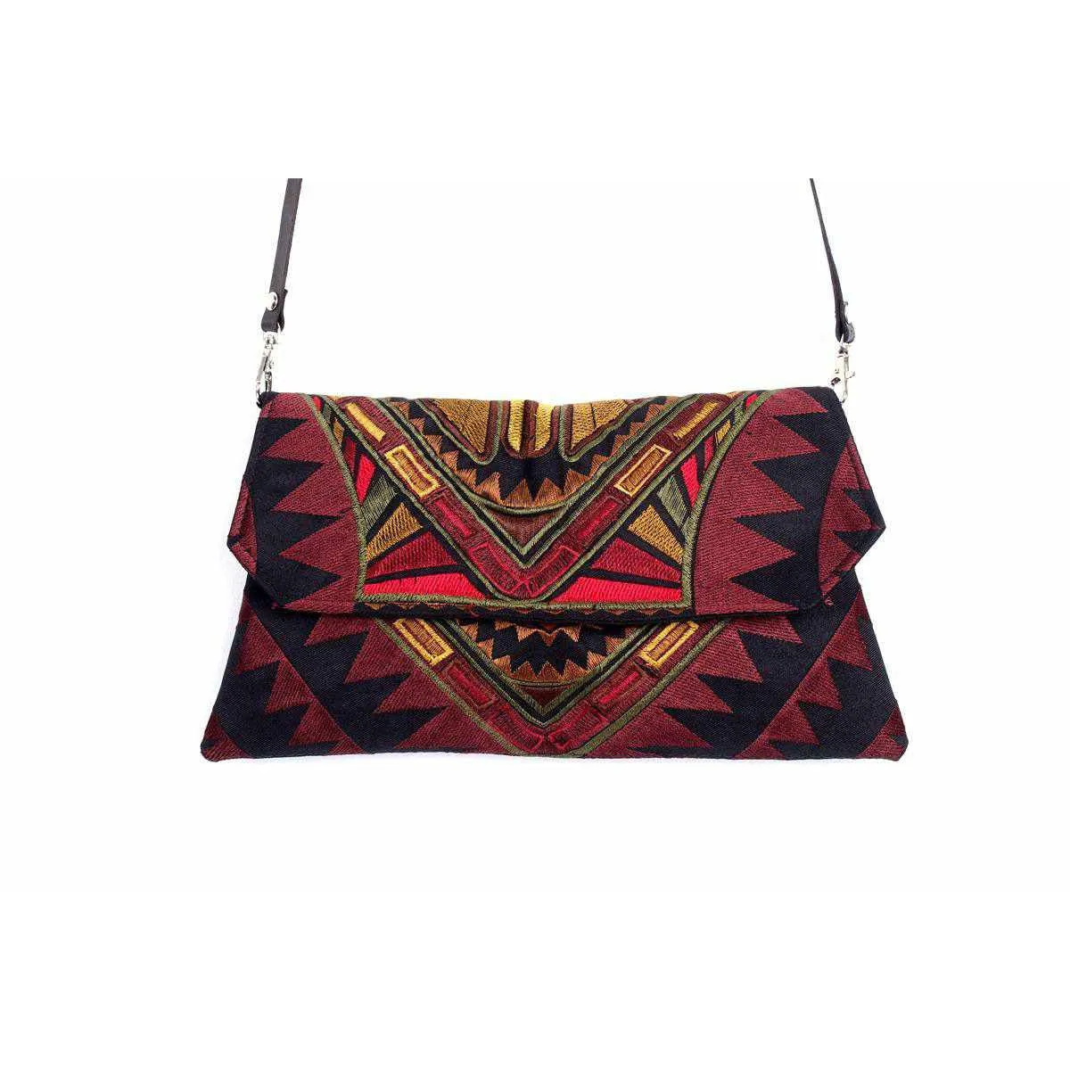 Embroidered Convertible Clutch | Crossbody Bag - Thailand