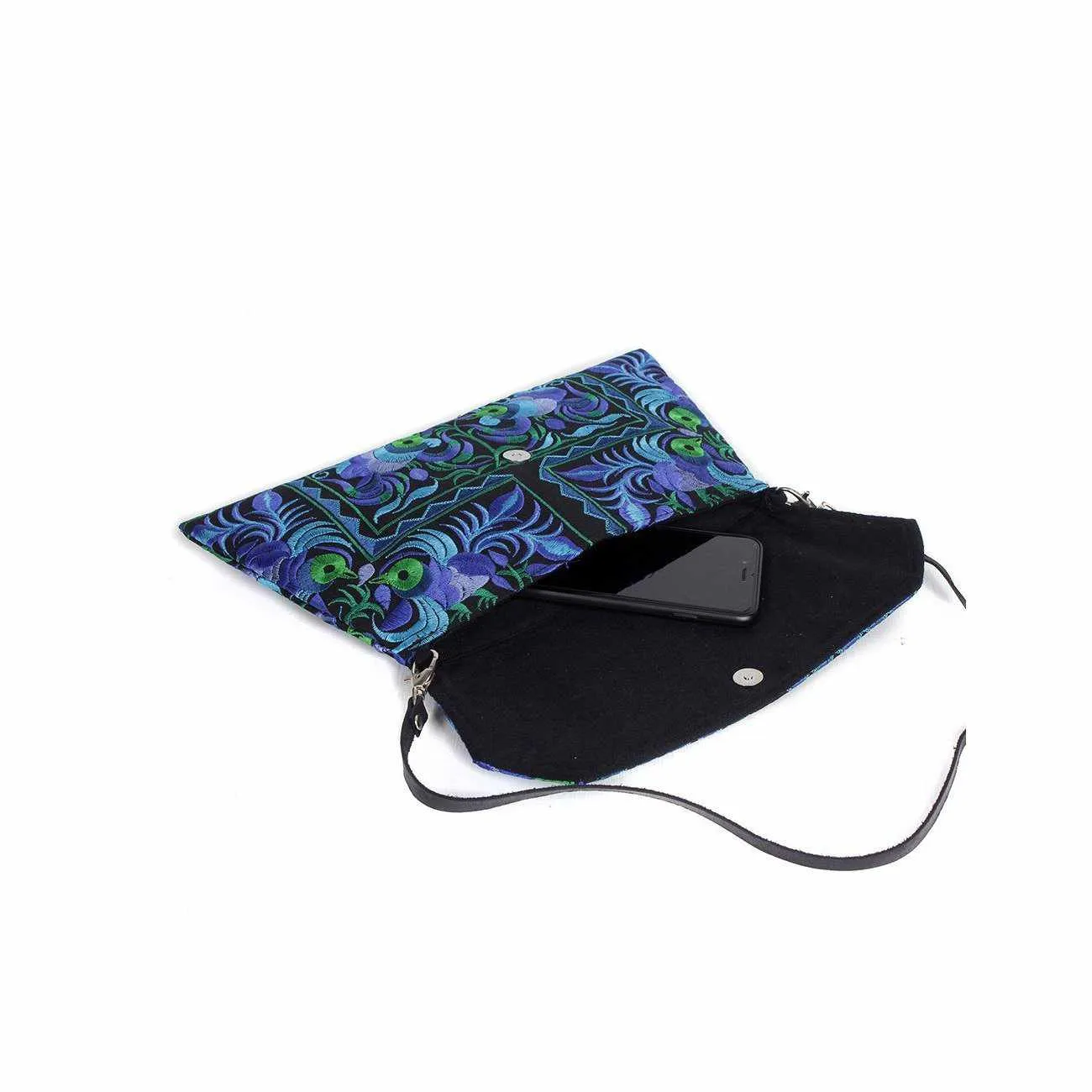 Embroidered Convertible Clutch | Crossbody Bag - Thailand