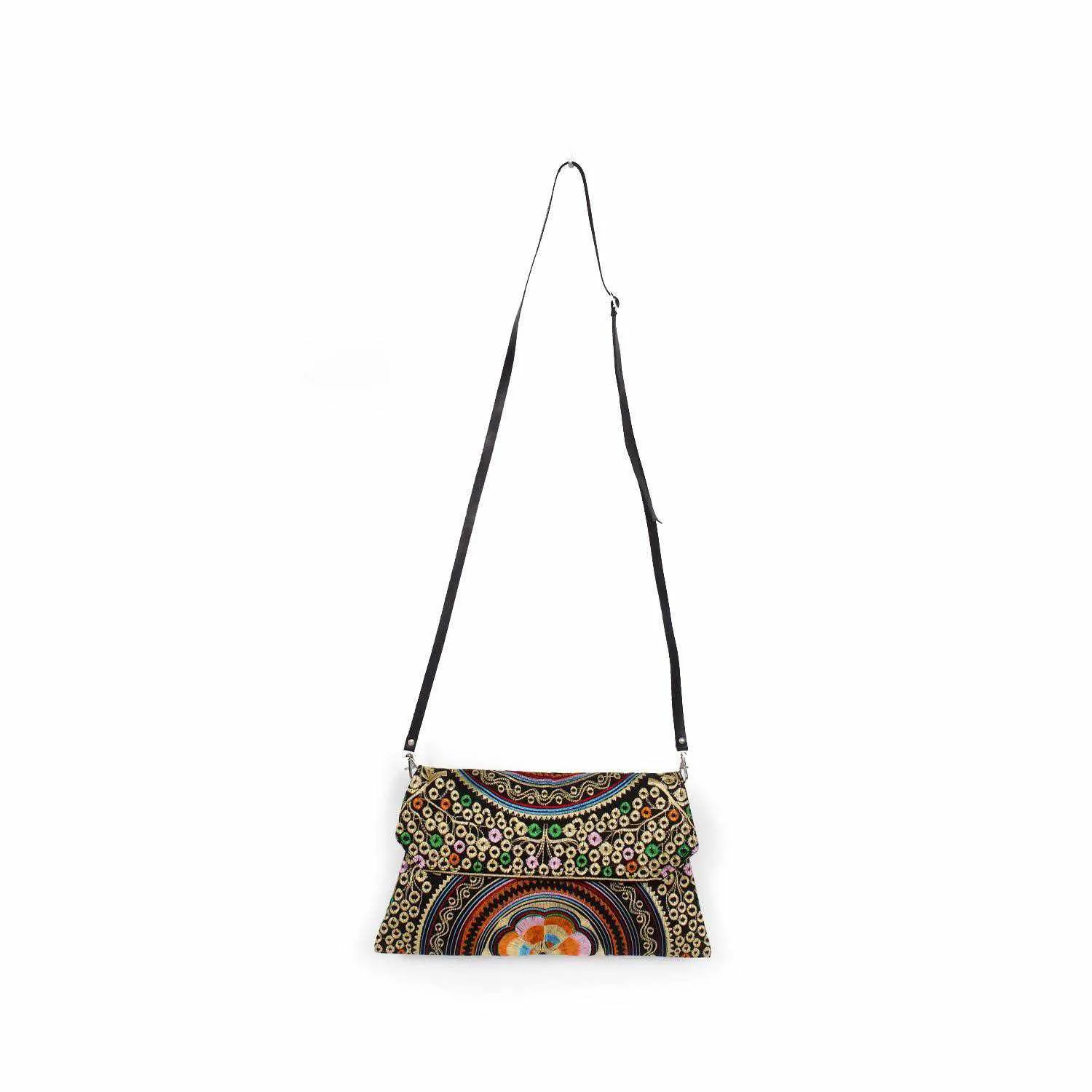 Embroidered Convertible Clutch | Crossbody Bag - Thailand