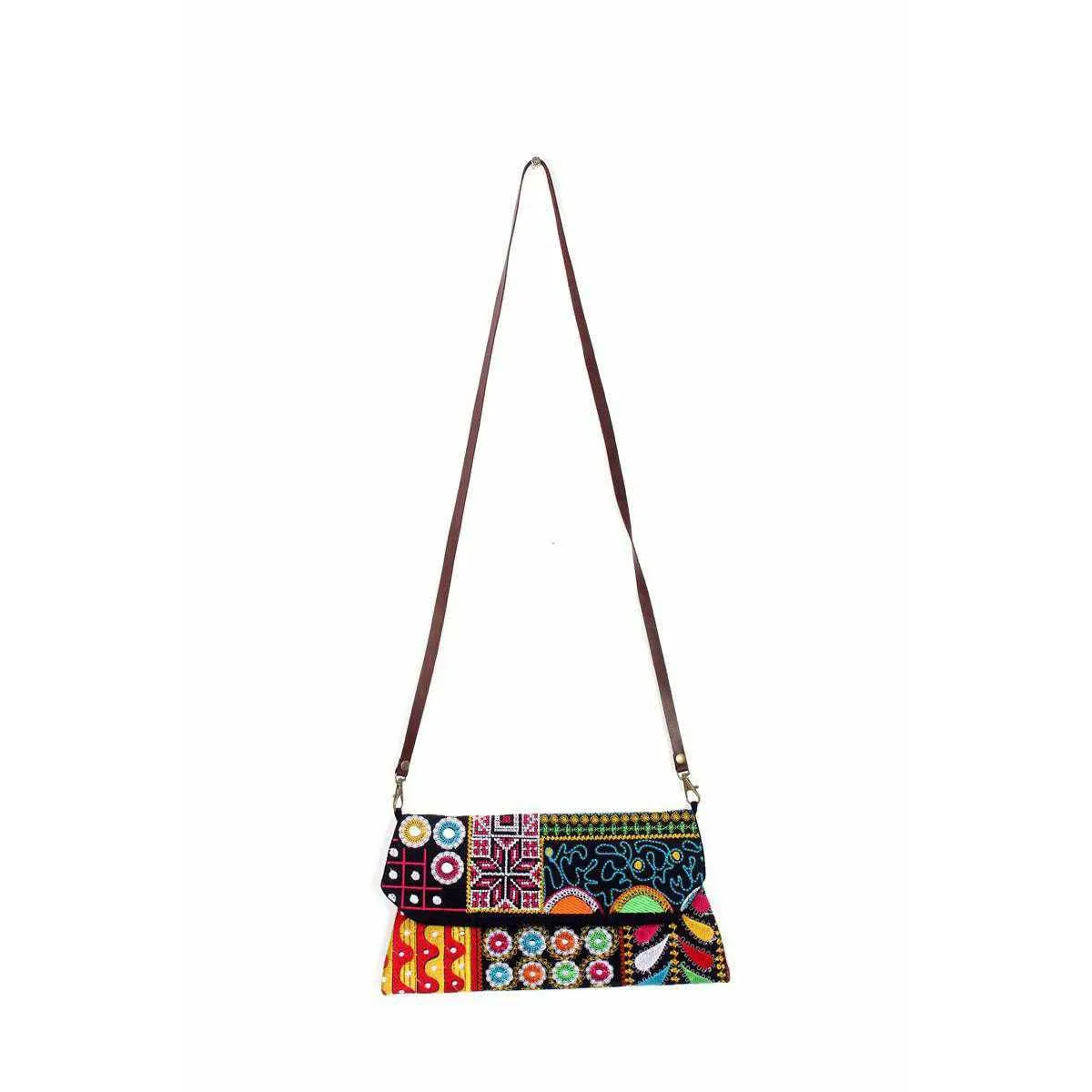 Embroidered Convertible Clutch | Crossbody Bag - Thailand