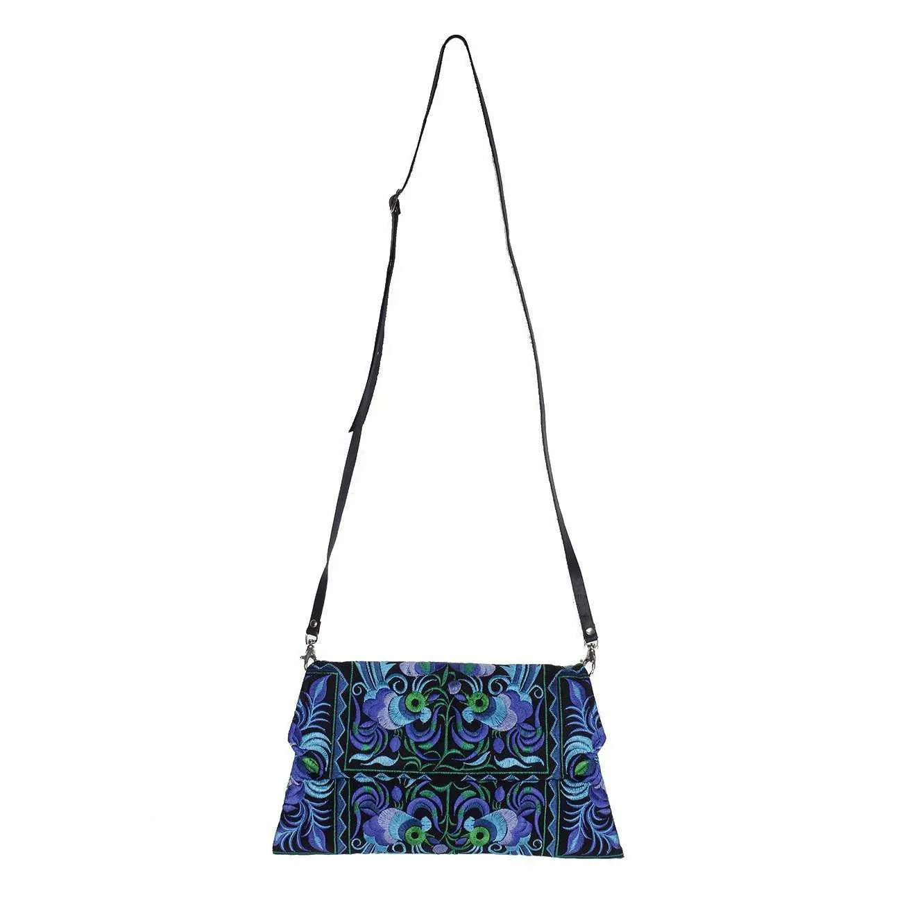 Embroidered Convertible Clutch | Crossbody Bag - Thailand