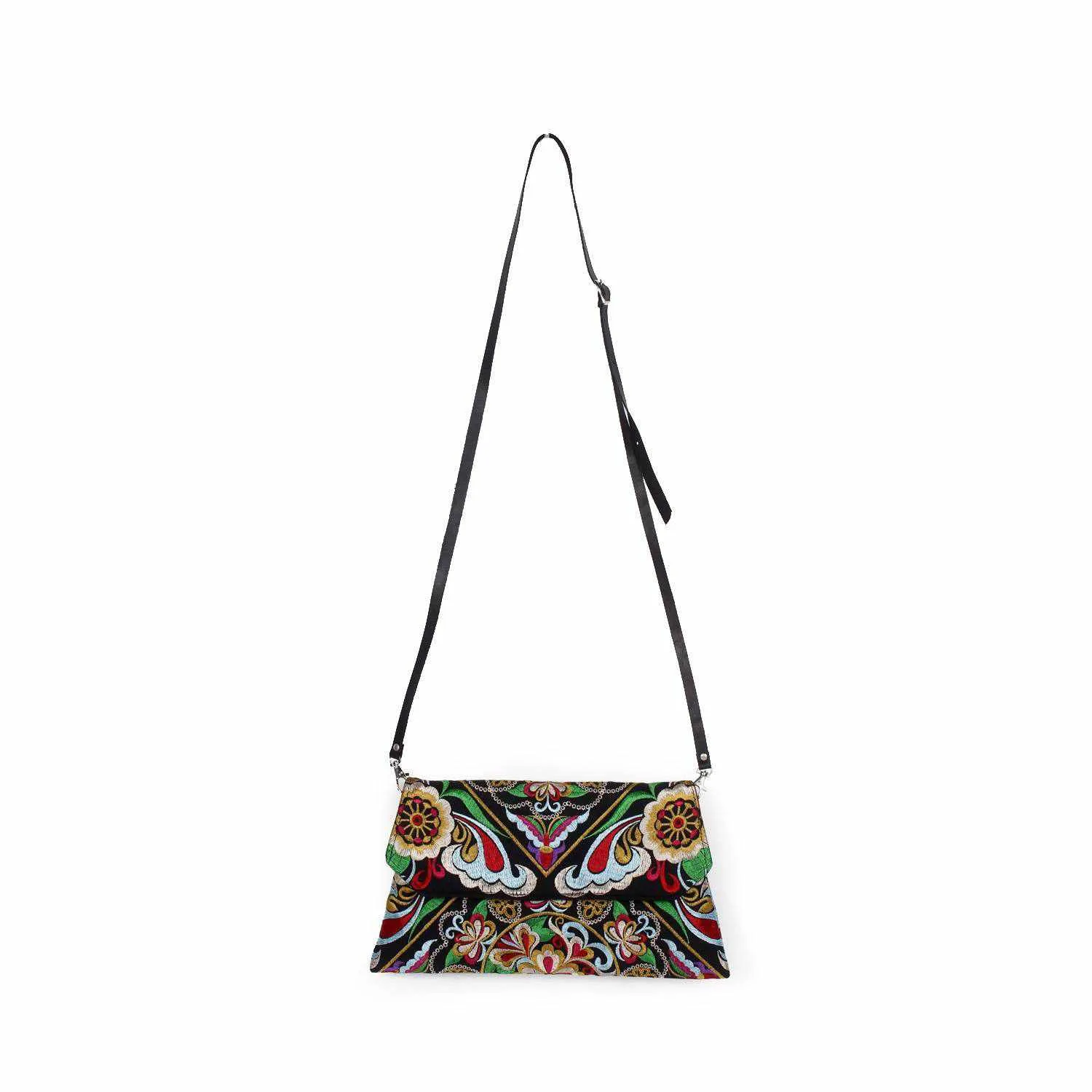 Embroidered Convertible Clutch | Crossbody Bag - Thailand