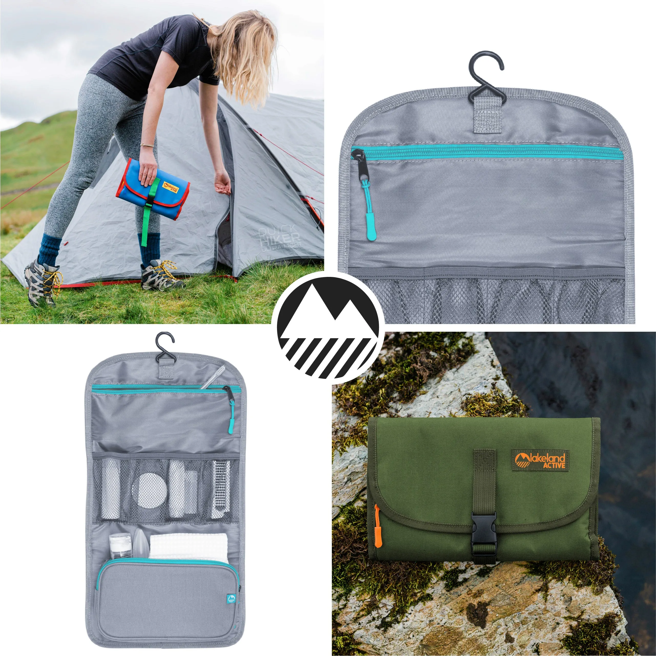 Eskdale Fold Out Hanging Travel Toiletry Bag