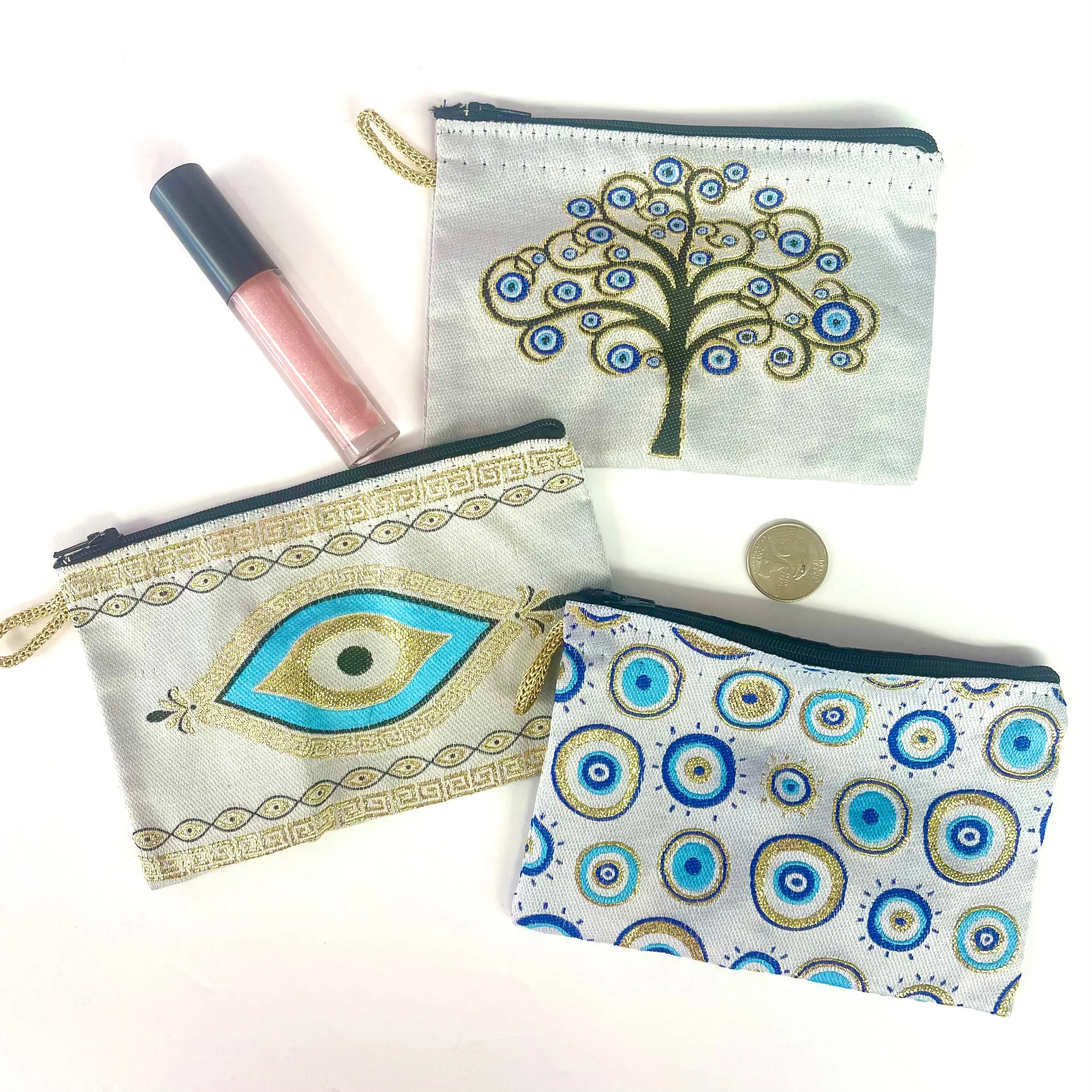 Evil Eye Coin Pouches | Makeup Bags