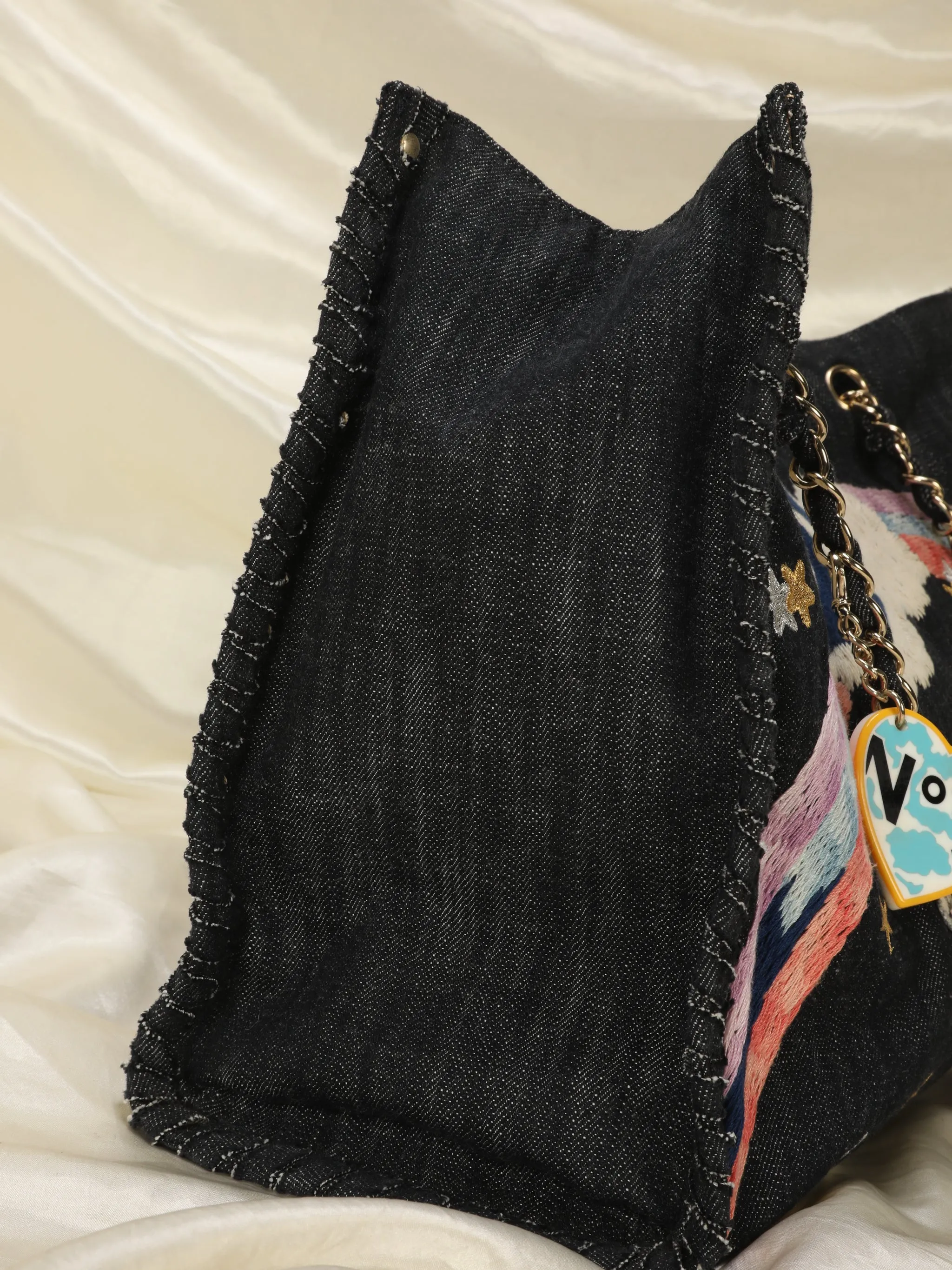 Extremely Rare Limited Edition CL Denim Embroidered Tote