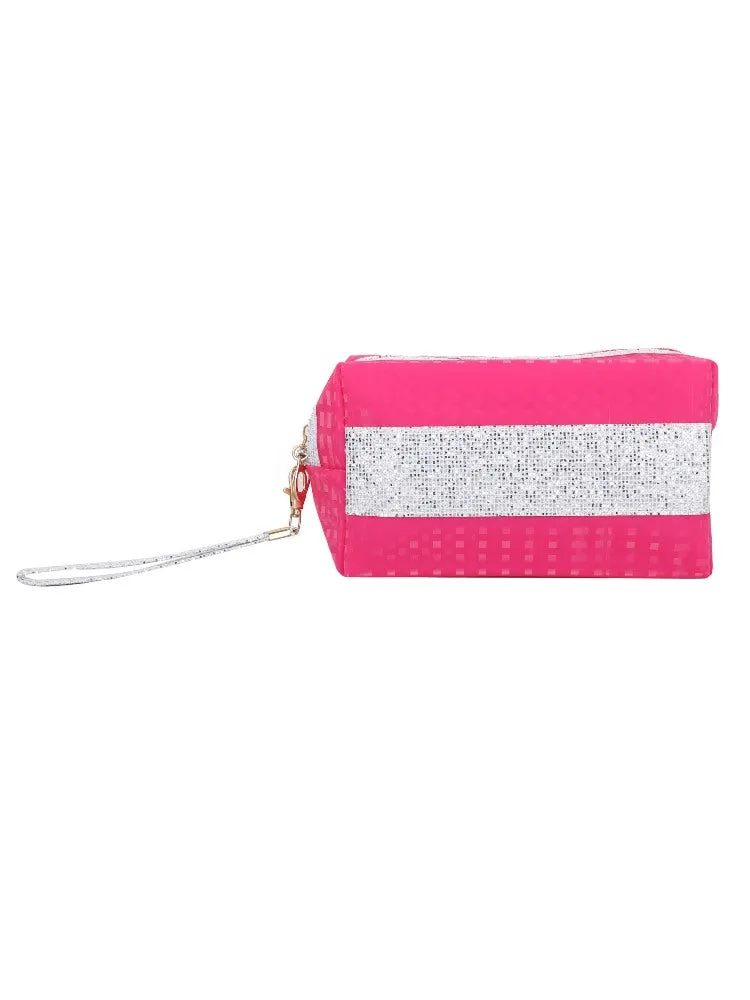 FabSeasons Pink Small Handy Toiletry/Travel/Makeup Pouch