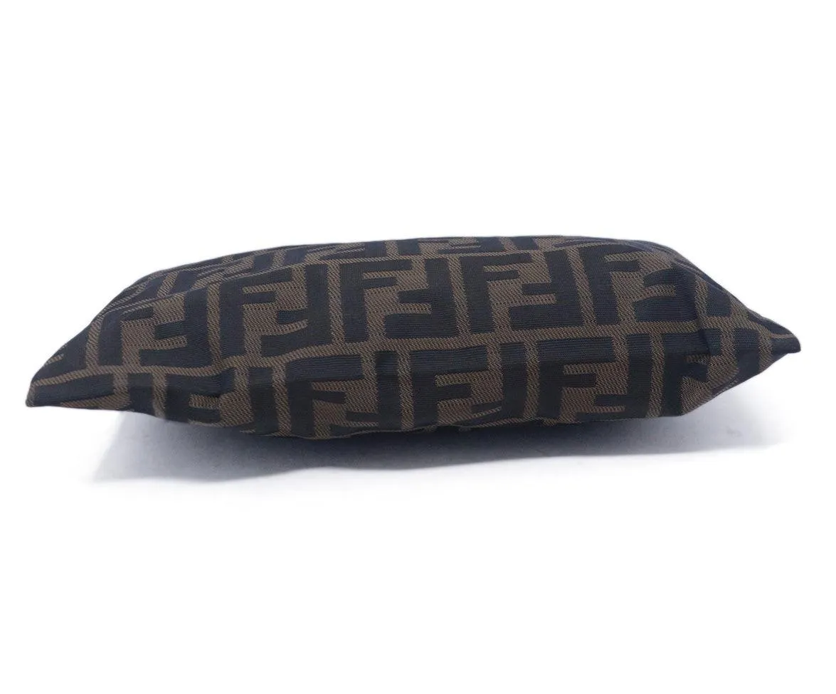 Fendi Black & Brown Logo Cosmetic Bag