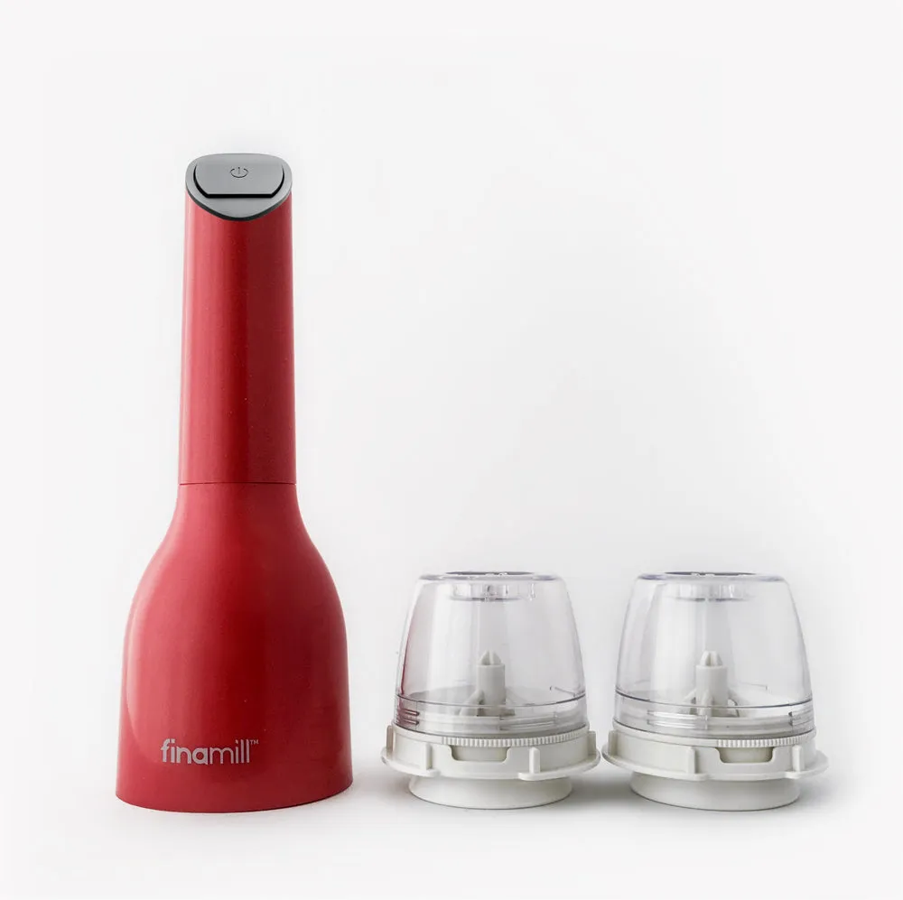 FinaMill Pepper Mill & Spice Grinder w/ 2 Interchangeable Pods