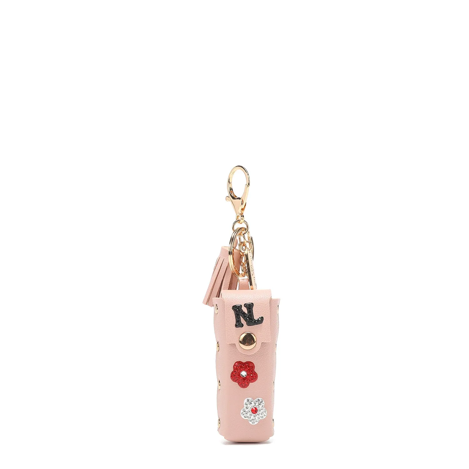 FLOWER LIPSTICK HOLDER KEYCHAIN