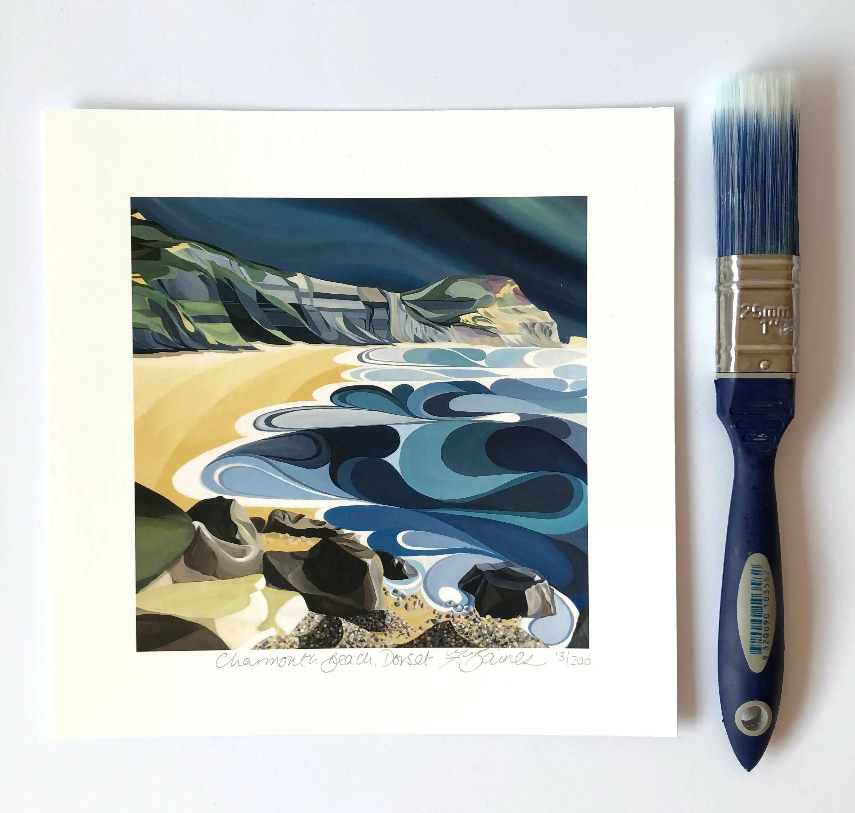 Fossil Beach, Charmouth - Print