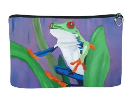 Frog Cosmetic Bag- Kaleidoscope