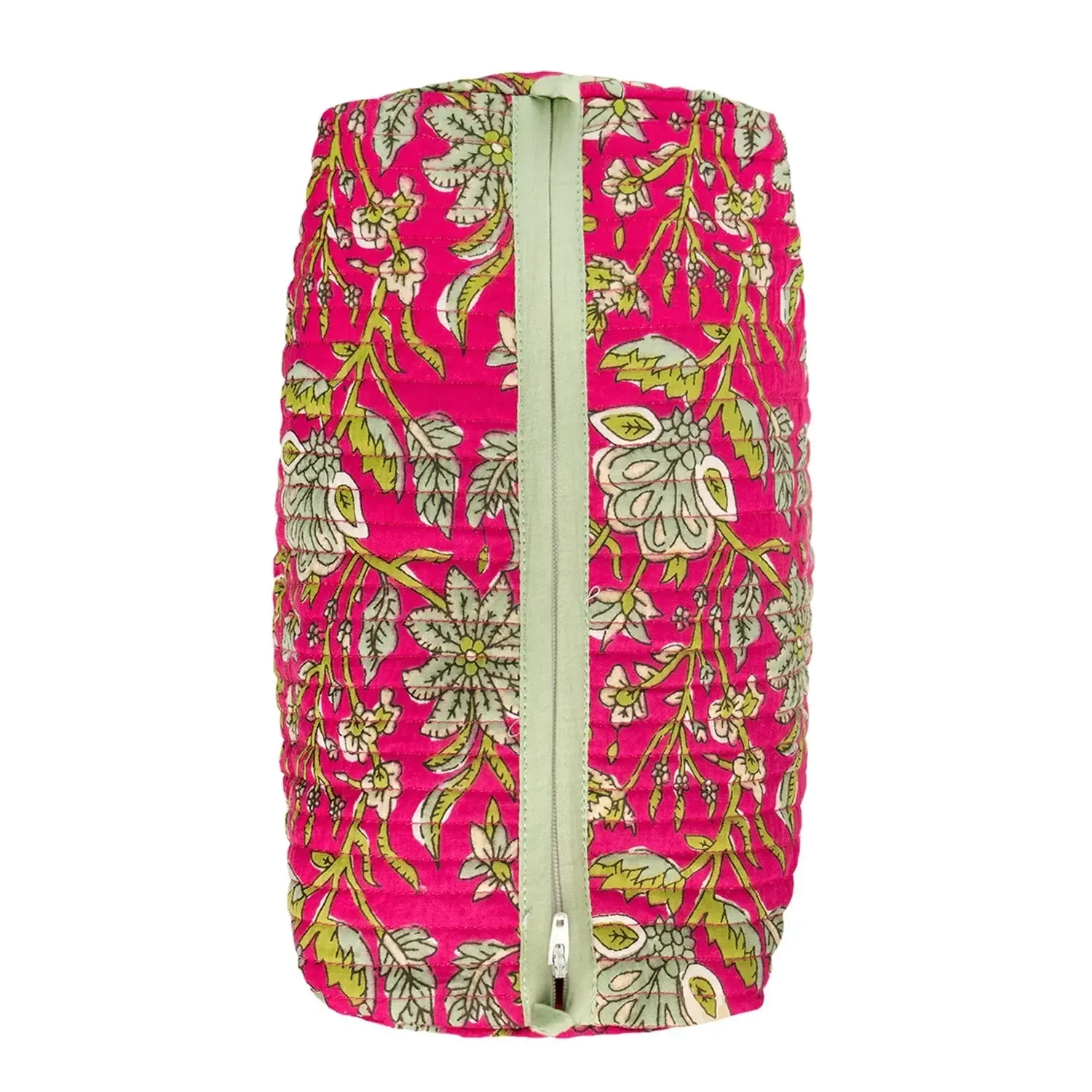 Fuchsia Freesia Cotton Wash Bag