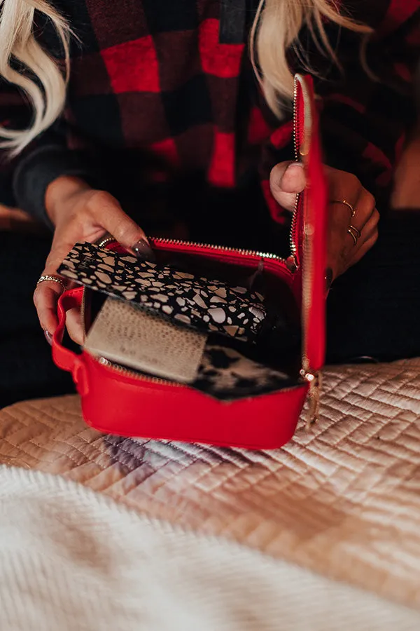 Glowing Review Cosmetic Bag In Red