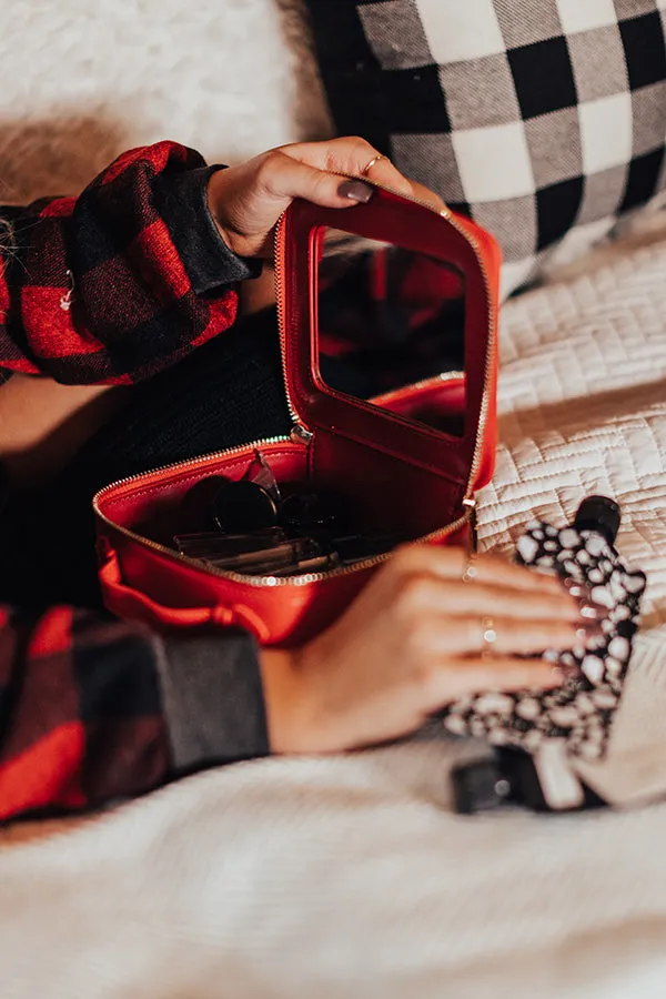 Glowing Review Cosmetic Bag In Red