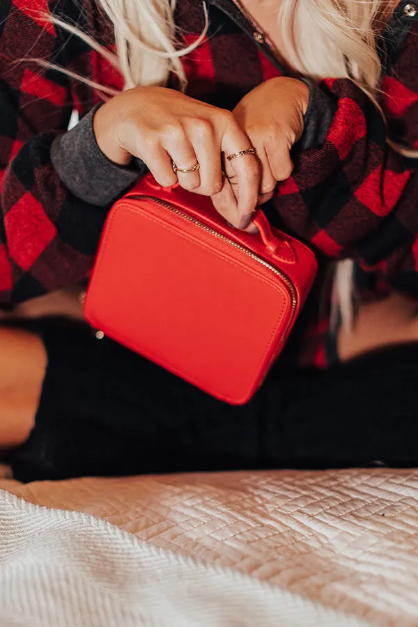 Glowing Review Cosmetic Bag In Red