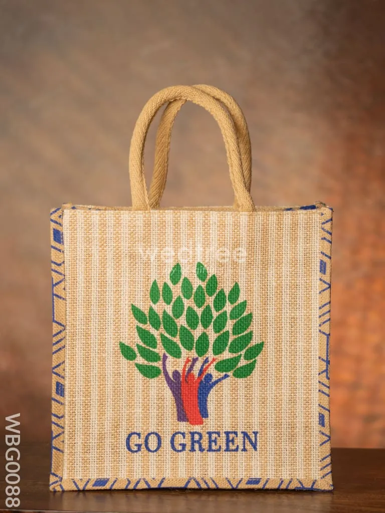 Go Green - Eco Friendly Jute Bag - WBG0088