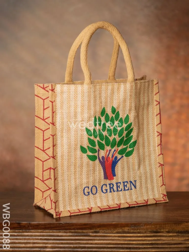 Go Green - Eco Friendly Jute Bag - WBG0088