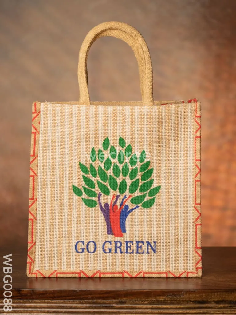 Go Green - Eco Friendly Jute Bag - WBG0088