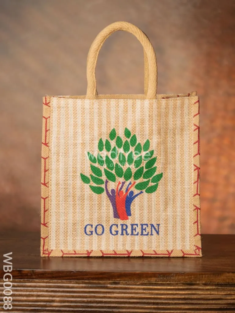 Go Green - Eco Friendly Jute Bag - WBG0088