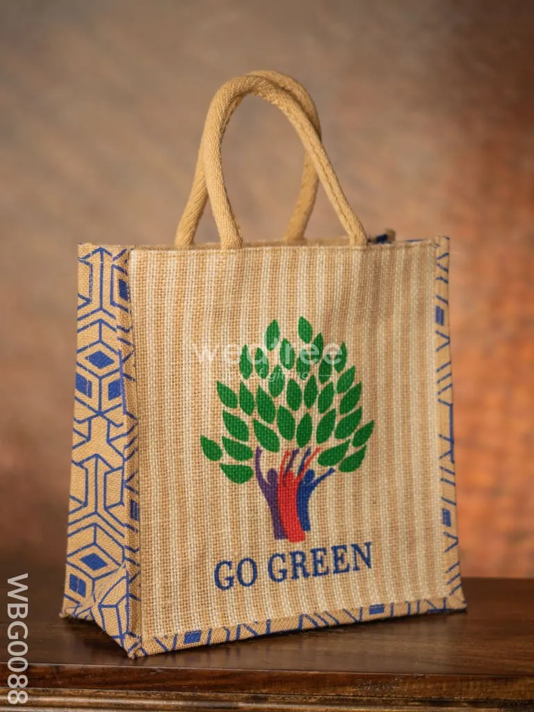 Go Green - Eco Friendly Jute Bag - WBG0088