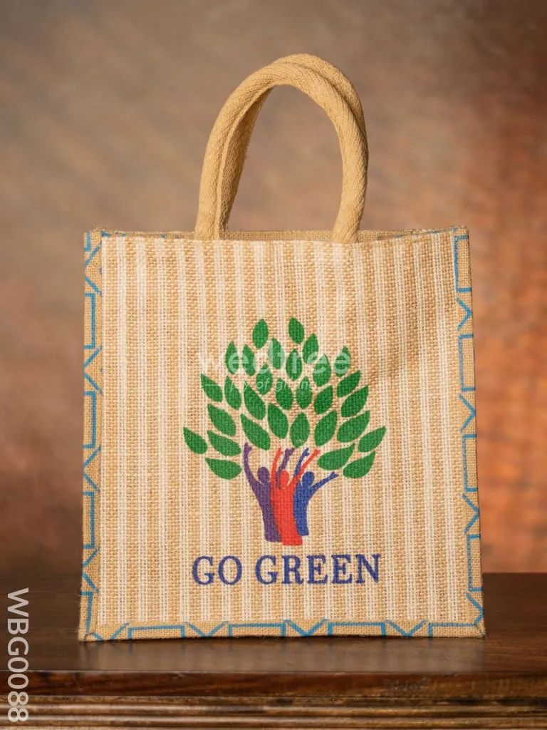 Go Green - Eco Friendly Jute Bag - WBG0088