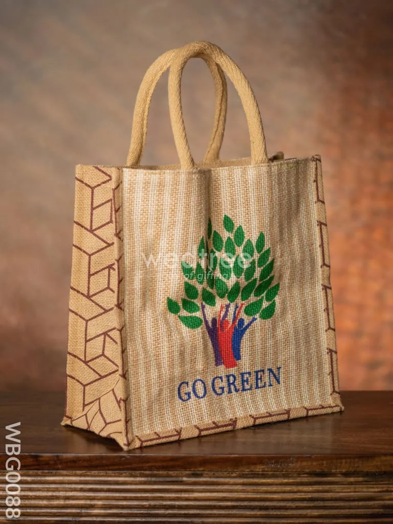 Go Green - Eco Friendly Jute Bag - WBG0088