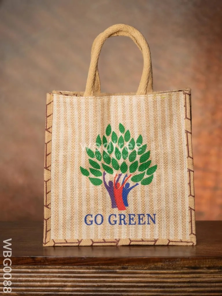 Go Green - Eco Friendly Jute Bag - WBG0088