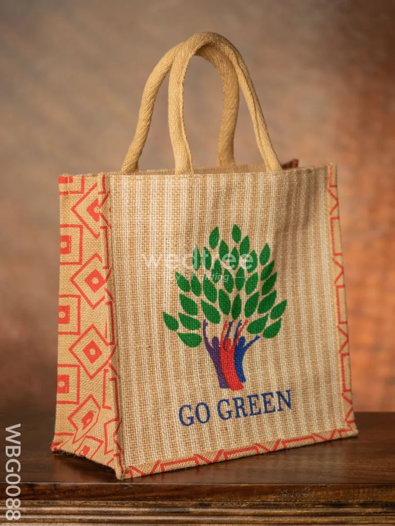 Go Green - Eco Friendly Jute Bag - WBG0088