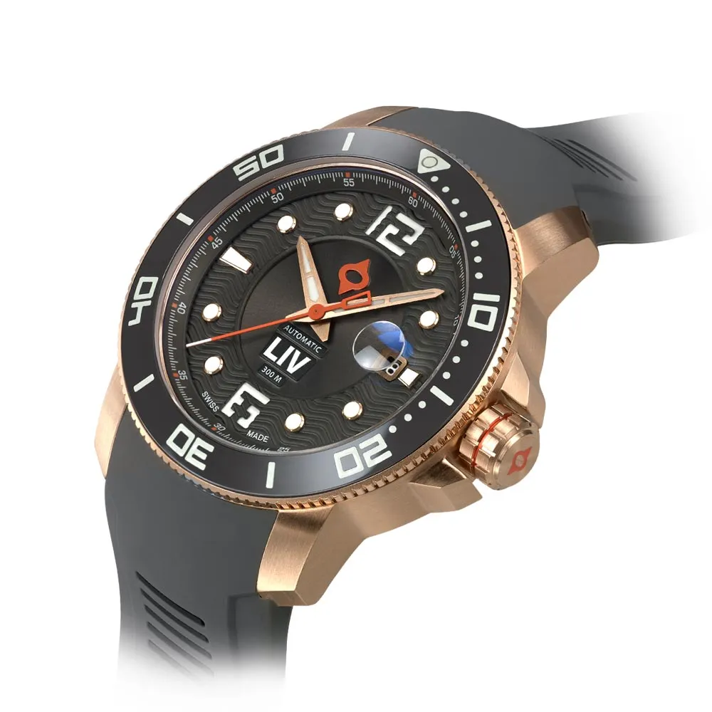 GX-Diver's 44mm Rose Gold Gray