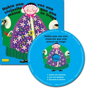 Habí­a Una Vez Una Viejecita Que Una Mosca Se Tragó (8x8 Softcover with CD Edition)