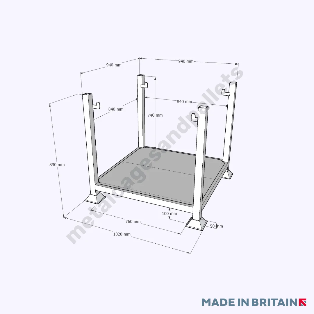 Half-Tonne Bulk Bag Holding Frame