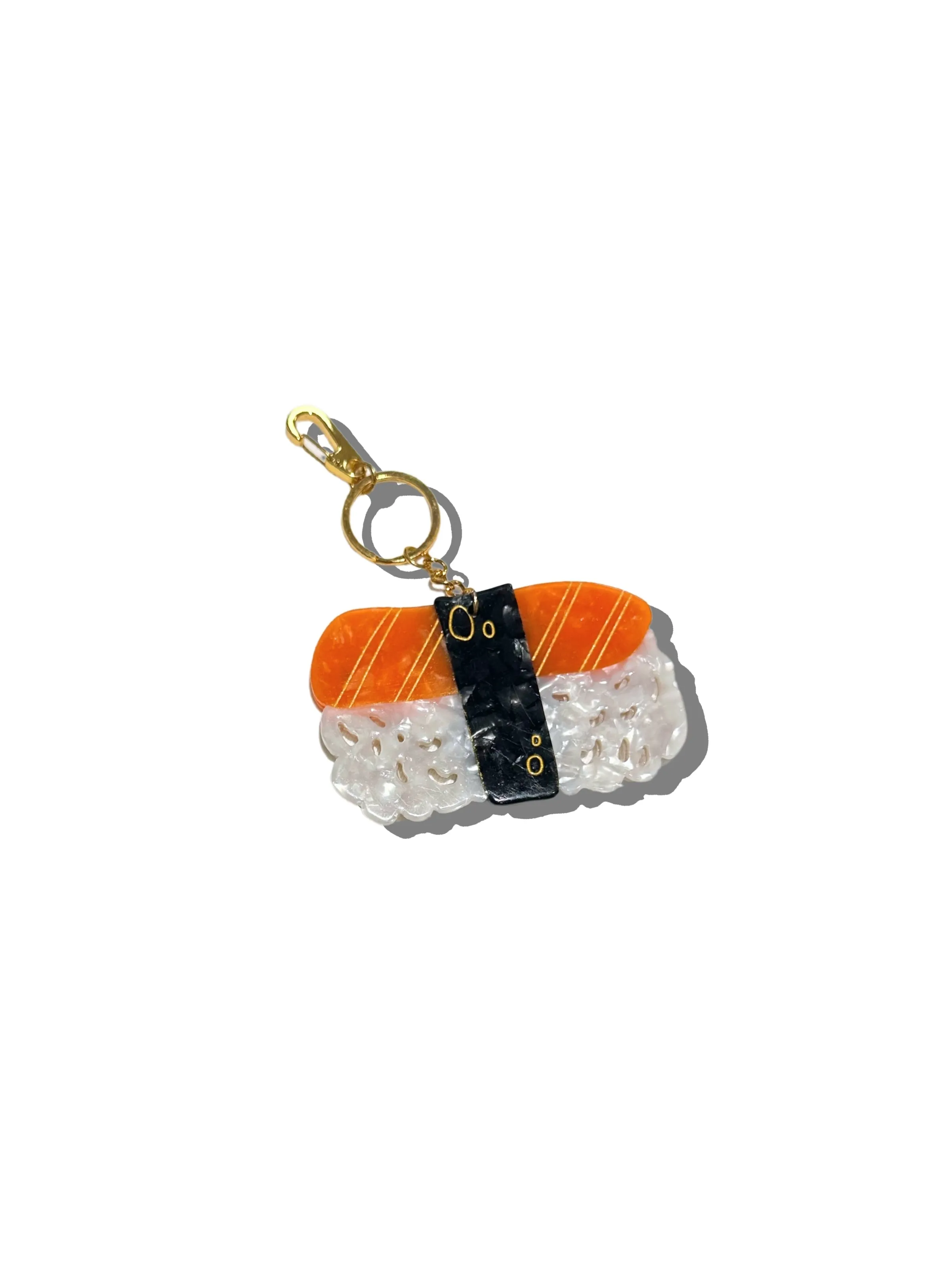 Hand-painted Sushi Bag Charm   Keychain | Eco-Friendly