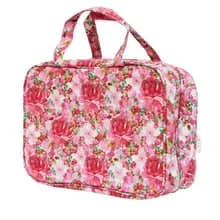 Hanging Cosmetic Bag Flourish Pink