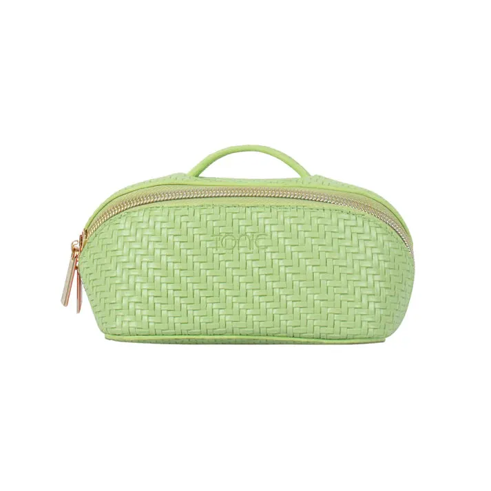 Herringbone Cosmetic Bag Collection | Pistachio