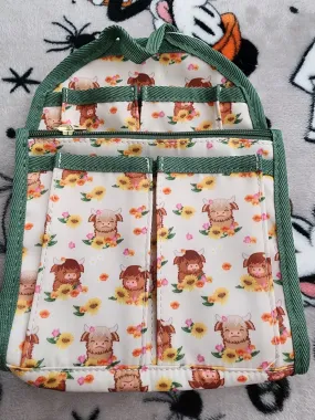 Highland Cows Backpack Insert Organizer Bag