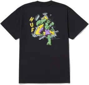 HUF x Marvel Hulk Triple Triangle Tee, Black