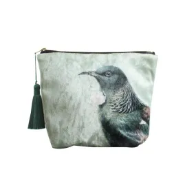 Hushed Green Tui Velvet Cosmetics Bag