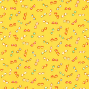 I Need a Vacation - Cool Shades Yellow Yardage