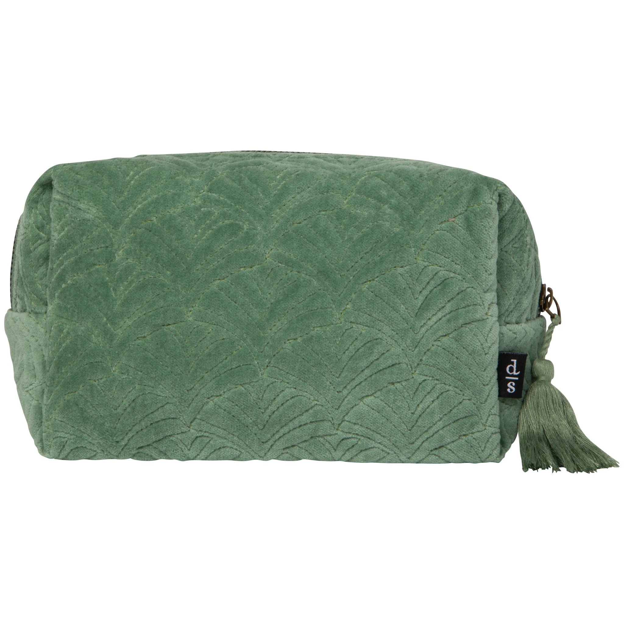 Jade Quilted Cosmetic Bag