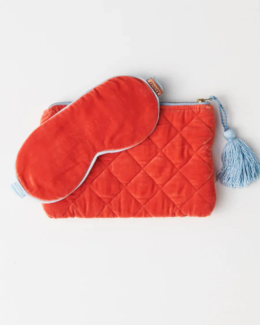 Kip & Co - Velvet Cosmetic Purse (Life Unhurried)