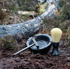 Kit Bog Oak: Shaving Bowl, Brush and Razor (Limited Edition)