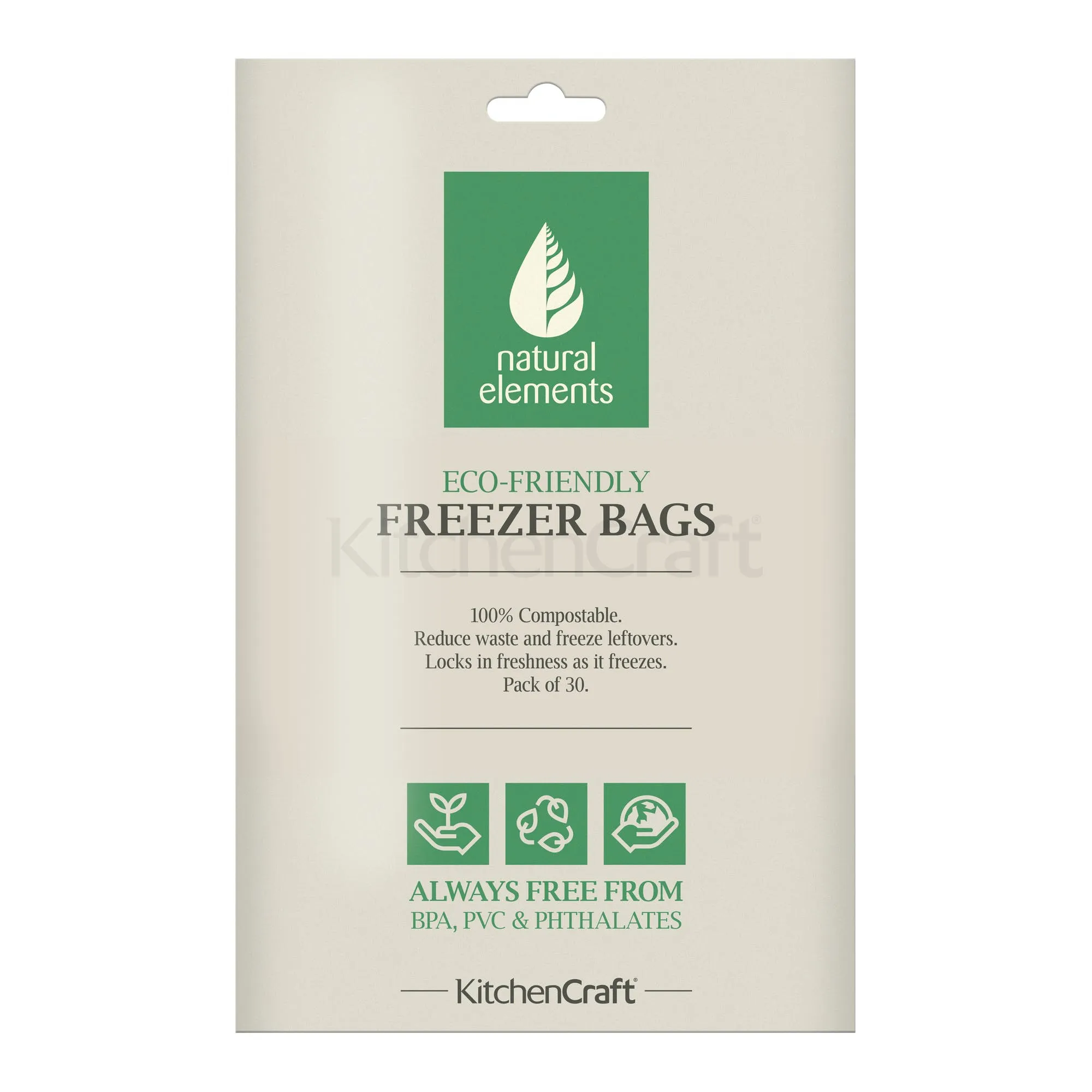 KitchenCraft Natural Elements Eco-Friendly Food & Freezer Bags