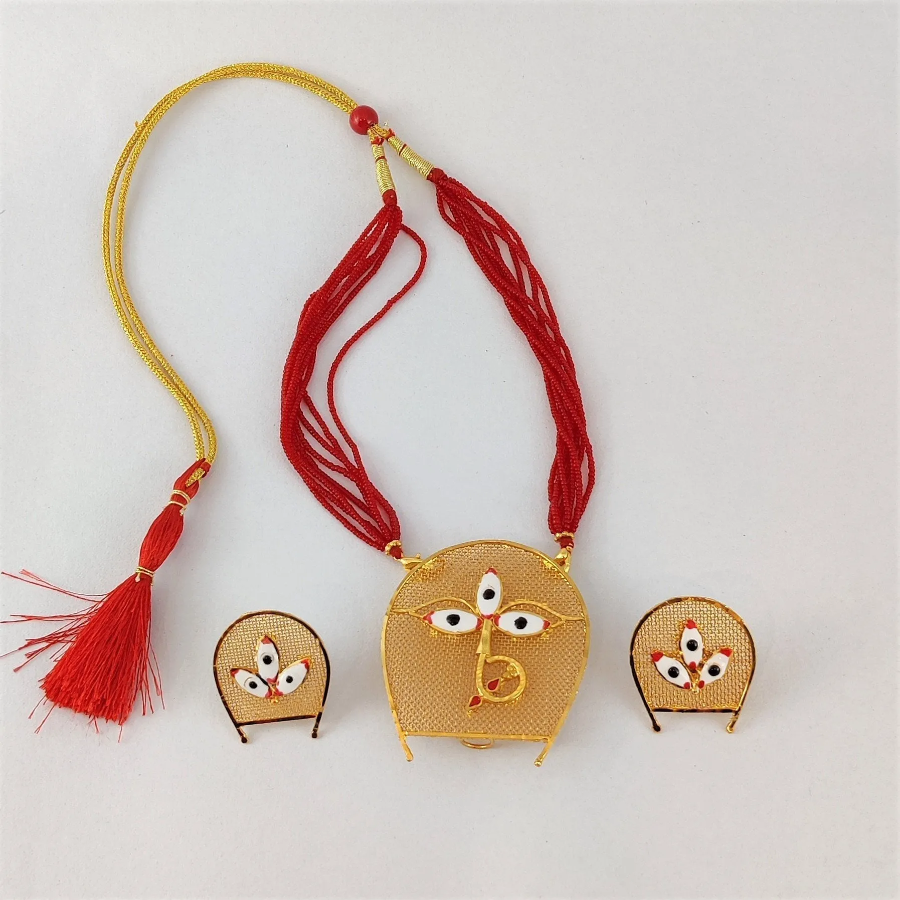 Kulo Durga Pendant with Tassel Set